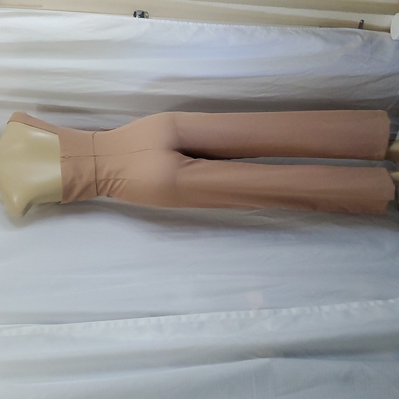 NWT Bardot one shoulder pantsuit tan jumpsuit size 4 - Picture 5 of 13